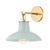 Hudson Valley Lighting Pottersville 10.5 in. 1 Light Wall Sconce in Aged Brass and Ceramic Moss Crackle Finish For Sale
