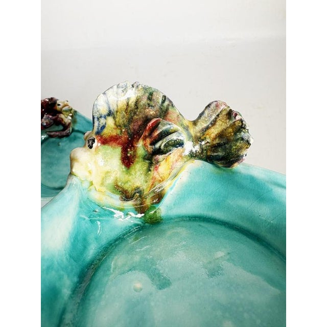 Gold Vintage French Ceramic Serving Dishes, 1960, Set of 2 For Sale - Image 8 of 12