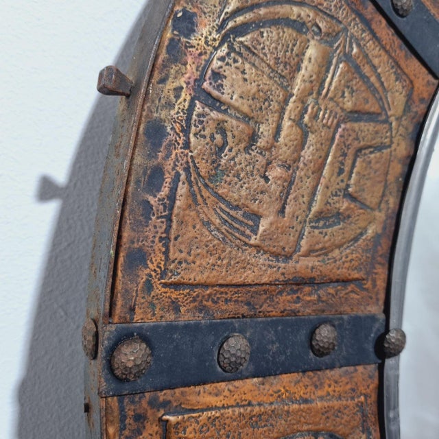 Large Vintage Serbian Copper Horoscope Mirror by Gradimir Rankovic, 1970 For Sale - Image 10 of 18