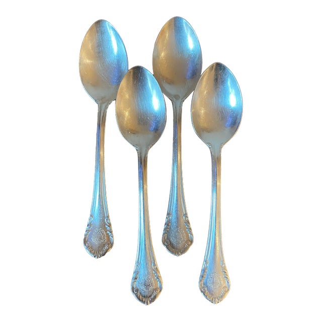 Late 20th Century Reed & Barton the Plaza New York Demitasse Spoons- Set of 4 For Sale