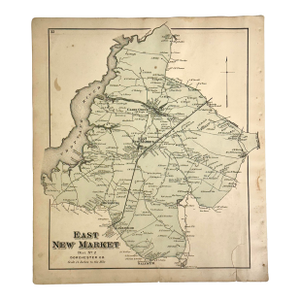 New Market & Cambridge Maryland Map, 1877
