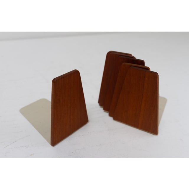 Mid-Century Teak Bookends by Kai Kristiansen for FM, 1960s, Set of 6 For Sale - Image 12 of 18