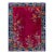 1920s Red Open Field Antique Walter Nichols Chinese Wool Art Deco 8'10" X 11'2" For Sale