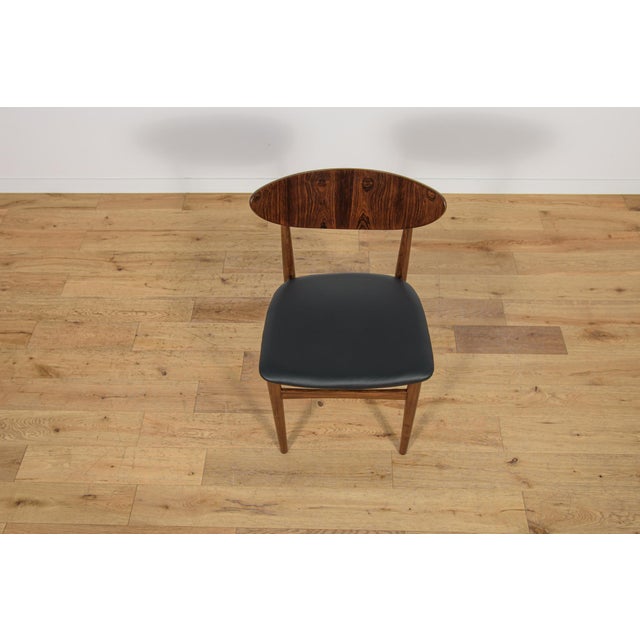 Black Mid-Century Danish Dining Chairs, 1960s, Set of 4 For Sale - Image 8 of 18