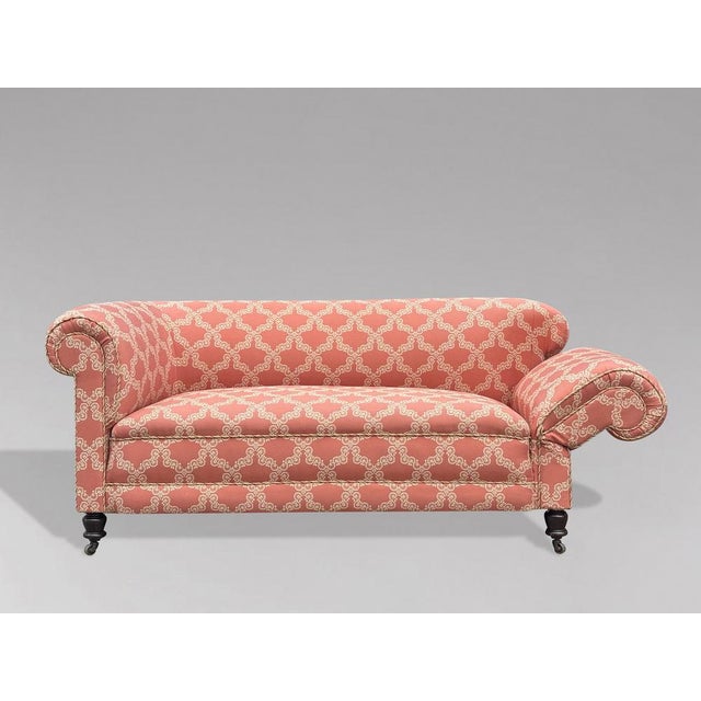 Wood Antique Victorian Chesterfield Sofa, 1890 For Sale - Image 7 of 11