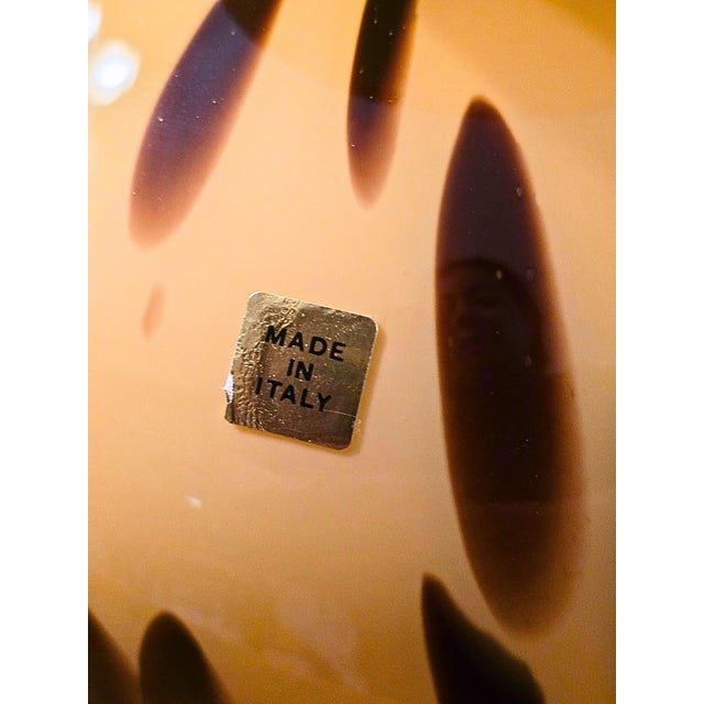 1950s Tortoise Murano Style Glass Italian Vase For Sale In Chicago - Image 6 of 7