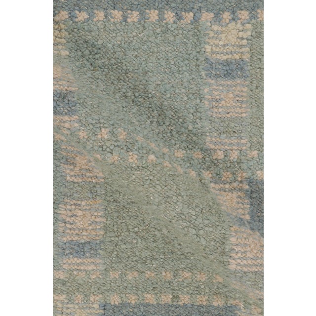 Contemporary Scandinavian Style Geometric Wool Rug, by Rug & Kilim, India For Sale In New York - Image 6 of 10
