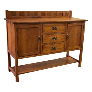 Mission Turner Sideboard-3 Drawers-2 Doors-Michael's Cherry (Mc-A)-58" For Sale