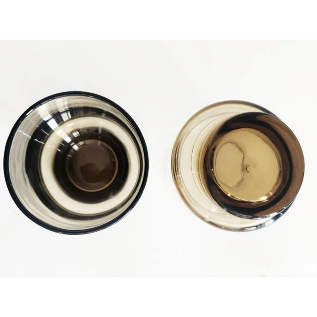 Transparent 1970s Libbey Glass Tawny Accent Highball Tumblers, Set of 8 For Sale - Image 8 of 10