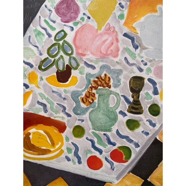 Henri Matisse Vintage 1946 Limited Edition French Fine Art Lithograph Print " Nature Morte Sur Table Marbre " 1941 For Sale In Kansas City - Image 6 of 13