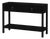 Lark 44 in. W Rectangular Wood 2 Drawer Console Table with Lower Open Shelf, Washed Black For Sale