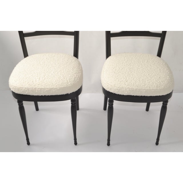 Pozzi & Verga Attributed Mid-Century Modern Sculptural Wooden Side Chairs Italy 1950, Pair For Sale - Image 11 of 17