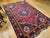 1900 - 1909 Vintage Persian Qashqai Tribal Area Rug, Hand-Knotted Wool, Vegetable Dye, Geometric Medallions, 6x8, Red & Navy For Sale - Image 5 of 15