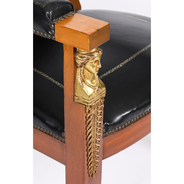 Antique 19th Century Empire French Desk Chair For Sale - Image 12 of 16