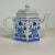 English Vintage Italian Tuscany Style Blue and White Porcelain Tea Pot For Sale - Image 3 of 10