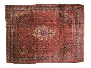 Early 20th Century Antique Persian Bibikabad Rug - 9′1″ × 12′1″