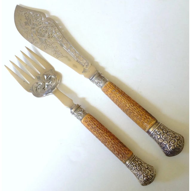 19th C. English Fish Servers, Pair For Sale In San Francisco - Image 6 of 6