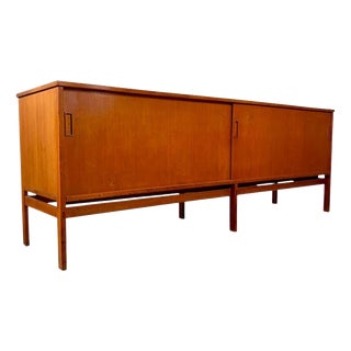 Teak Sideboard with Sliding Doors by Gianfranco Frattini, 1957 For Sale
