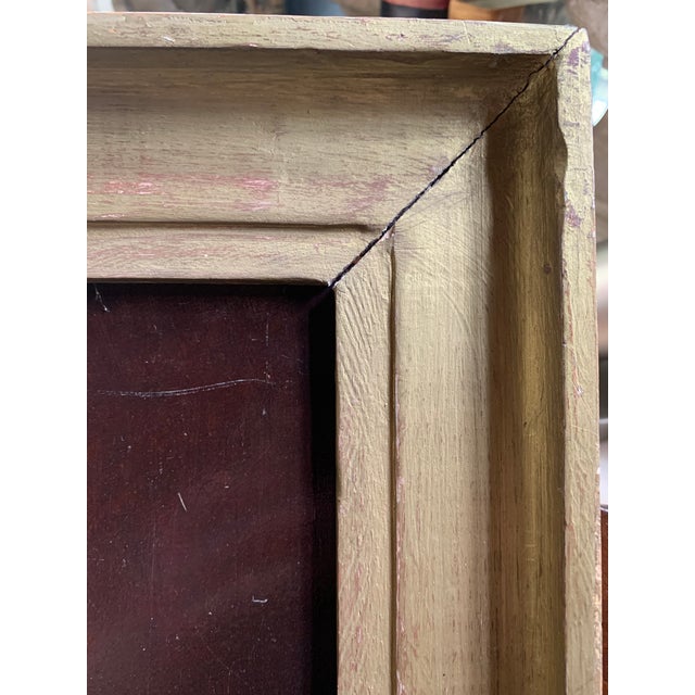 19th C. Oil on Wood Portrait For Sale In San Francisco - Image 6 of 8