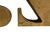 Mid 20th Century Vintage Mid Century Signed Curtis Jere "A to Z" Gilded Cast Iron Bookends, a Pair For Sale - Image 5 of 5