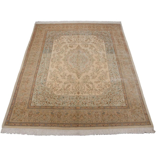 Vintage Tabriz Rug - 10'5" X 13'3" For Sale - Image 10 of 13