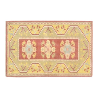 Vintage Turkish Anatolian Hand Knotted Wool Rug,2'7"X4'1" For Sale