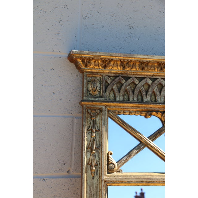 Italian Wood and Gold Leaf Mirror For Sale In Los Angeles - Image 6 of 12
