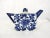 Chinoiserie Vintage Chinese Blue & White Porcelain Tea Pot Set & Ornamental Egg Paperweight - 3 Pieces For Sale - Image 3 of 8