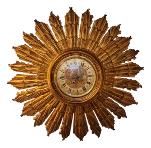 Wooden Wall Clock, 1960s