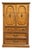 Thomasville Furniture Serenade Collection Burled Walnut Italian Neoclassical Tuscan Style 40" Armoire 21211-340 For Sale