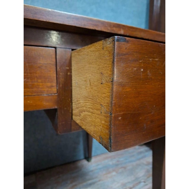 Louis XVI Flat Desk in Mahogany For Sale - Image 5 of 12