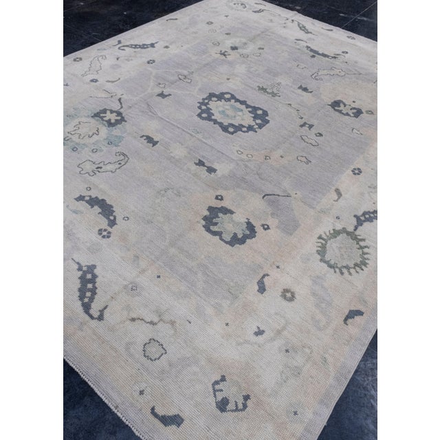 Turkish Turkish Oushak Rug 8' x 10' For Sale - Image 3 of 8
