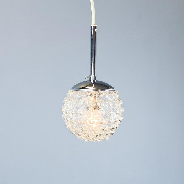 Model P115 Pendant in Chrome with Glass Globe by Rolf Krüger for Staff + Schwarz, 1970s For Sale - Image 9 of 9