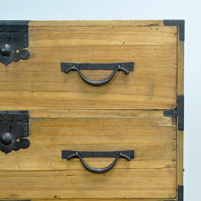 Japanese Tansu Chest of Drawers, 1870 For Sale - Image 11 of 16