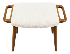 Mid Century Modern Oak Stool in Manner of Hans J. Wegner Papa Bear Stool