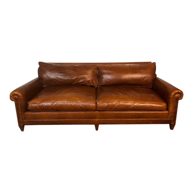 Ralph Lauren Leather Macintyre Sofa Chairish