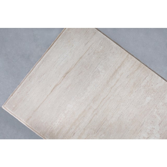 Italian Modern Live-Edge Travertine Coffee Table by Stone International For Sale - Image 12 of 13