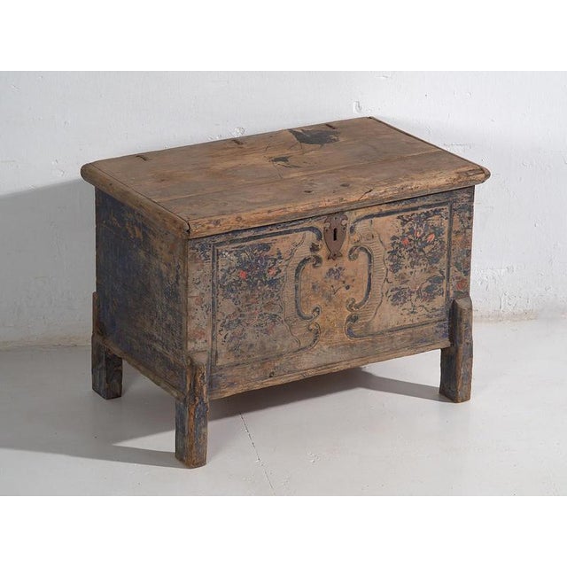 Antique Hand-Painted Wedding Chest, 1846 For Sale - Image 12 of 18