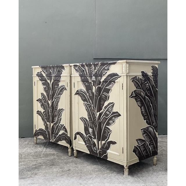 Wood Vintage Irving and Casson Pair of Tall Chests - A Pair For Sale - Image 7 of 14