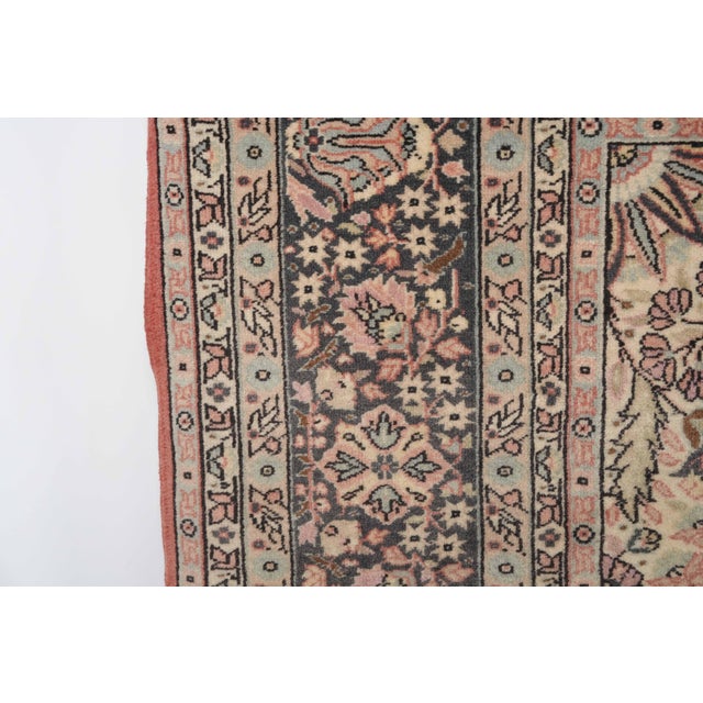 1970s Vintage Persian Handmade Wool 8x11 Red Area Rug For Sale In San Francisco - Image 6 of 11