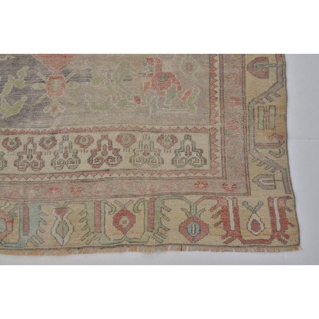 1960s Neutral Earth Tones Vintage Rug For Sale - Image 5 of 10