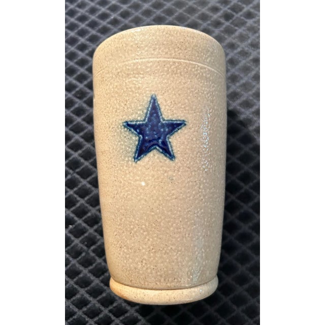 1980 Vintage Handmade Pottery Cambridge Wisconsin Vase. 6.5" x 3.25" wide. Perfect size for little bouquet. Tan glazed...