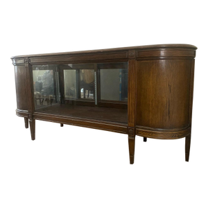 1900 Antique Oak Apothecary Pharmacy General Store Counter Cabinet Glass Case
