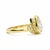 Lotus Gold Ring With Moissanite Silver, Gold, Size 6 For Sale - Image 11 of 11