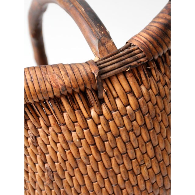 Antique Chinese Willow Basket Chairish