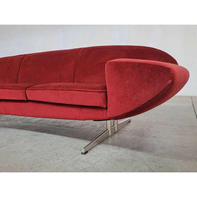 Capri Sofa by Johannes Andersen for Trensum Möbelfabrik, in Good conditions. Designed 1960 to 1969 This piece has an...