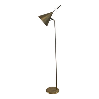 Mid-Century Modern Brass Floor Lamp For Sale