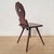 Swiss Alps Folk Art Escabelle Wooden Chair, 1820s For Sale - Image 3 of 7