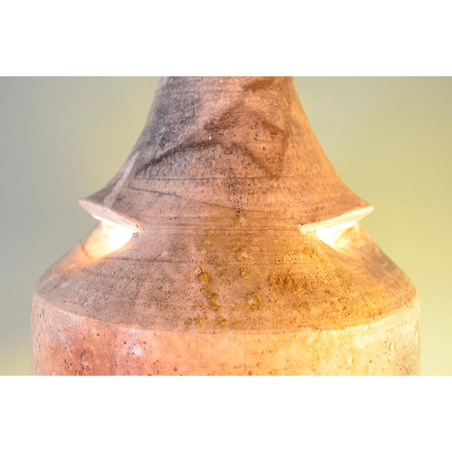Brutalist Brutalist German Studio Ceramic Lamp, 1970s For Sale - Image 3 of 16