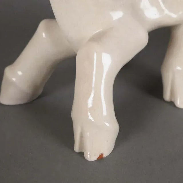 1920s Art Deco Ceramic Suni Figurine by Ludwig König for Karlruher Majolika For Sale - Image 5 of 11